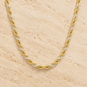 Colar Baiano Dourado e Prateado